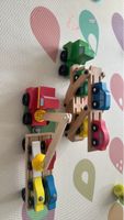 Melissa & Doug Wooden Car Transporter Truck Set 