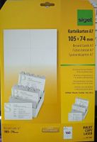 Karteikarten/ Visitenkarten, A7, 160 Stk (für PC-Druck)