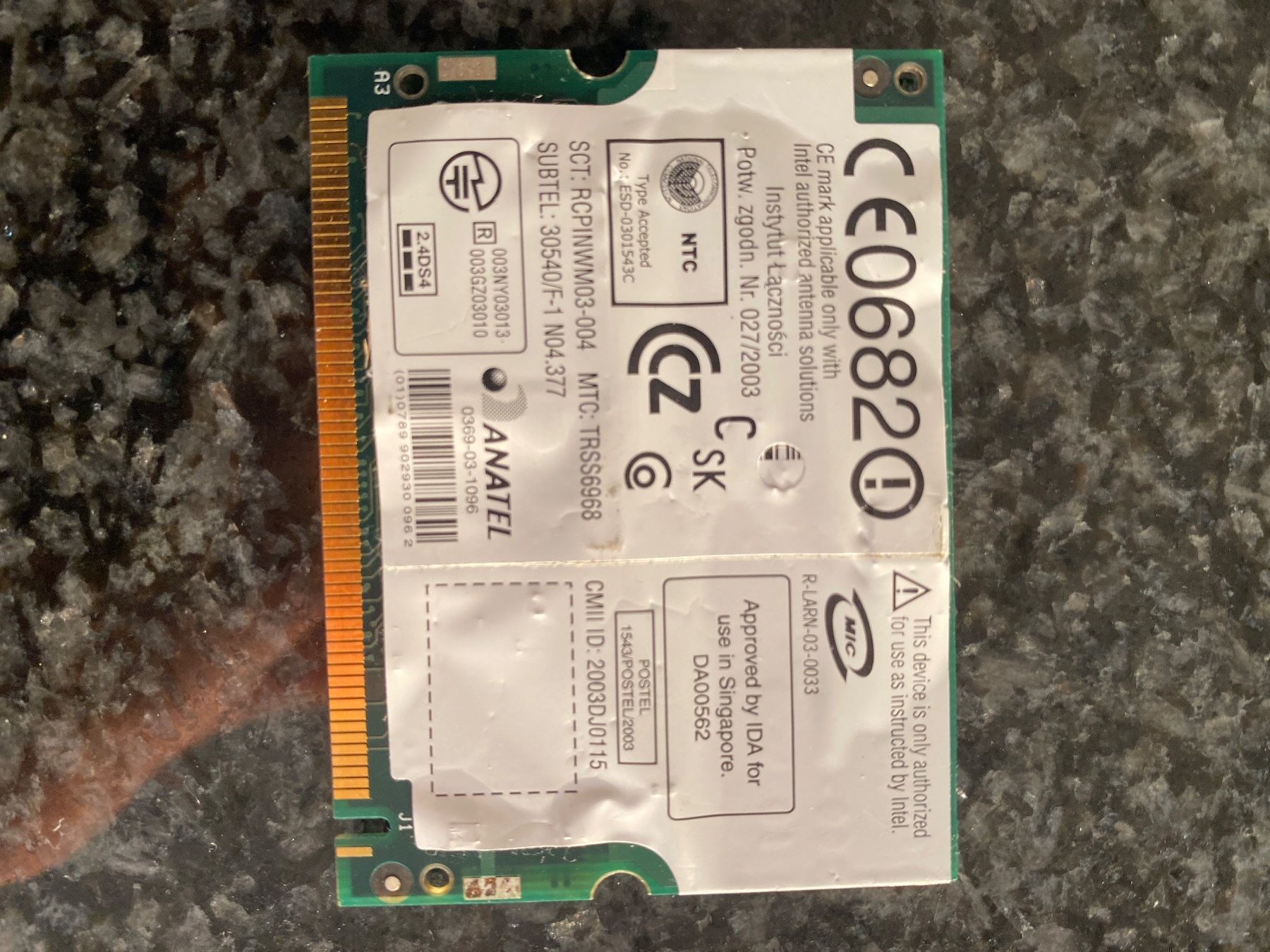 Modems & Routeurs: Intel Pro/Wireless 802.11b Mini-PCI Card – D'occasion à Fislisbach par Special24 1