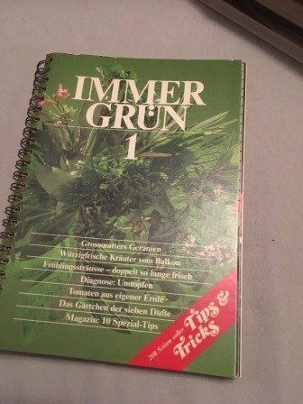 Bücher: Immer Grün 1 Tips und Tricks – Gebraucht aus Bergdietikon von book-4-you