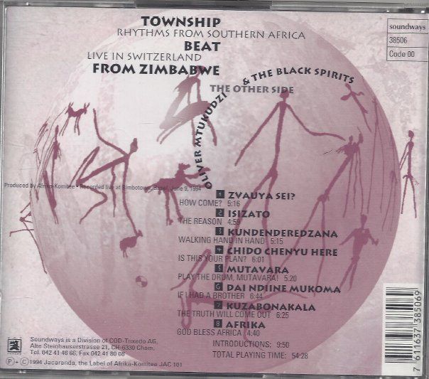 CDs: CD Oliver Mtukudzi & Black Spirits. Township Beat. – Gebraucht aus Courtepin von mara_1808 1