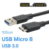 USB 3.0 Micro-B <- USB A Kabel / 1 Meter / Micro-USB B