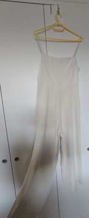 Sommerlicher Jumpsuit, creme - leicht & luftig, Gr. M