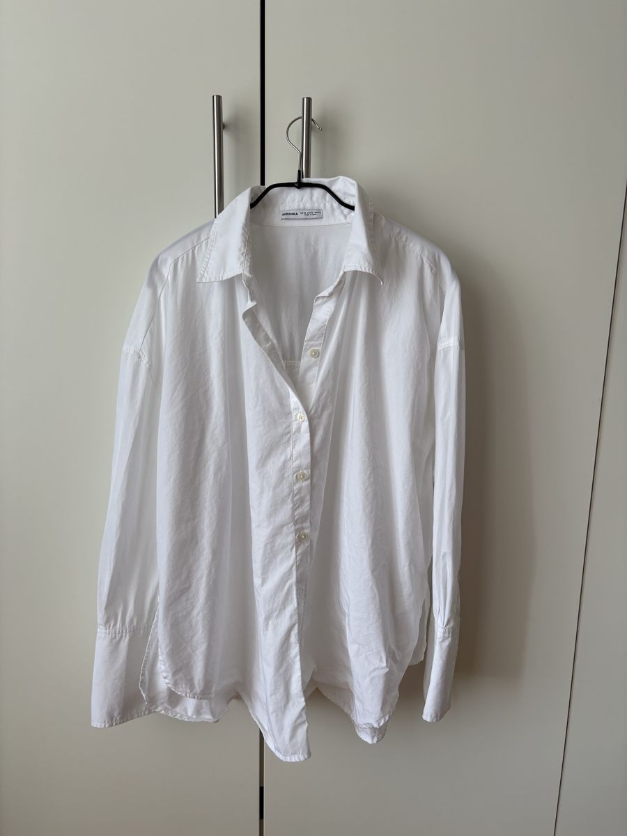 Bershka Camicette: Oversized white Shirt – Usato da St. Gallen venduto da KatieEugster