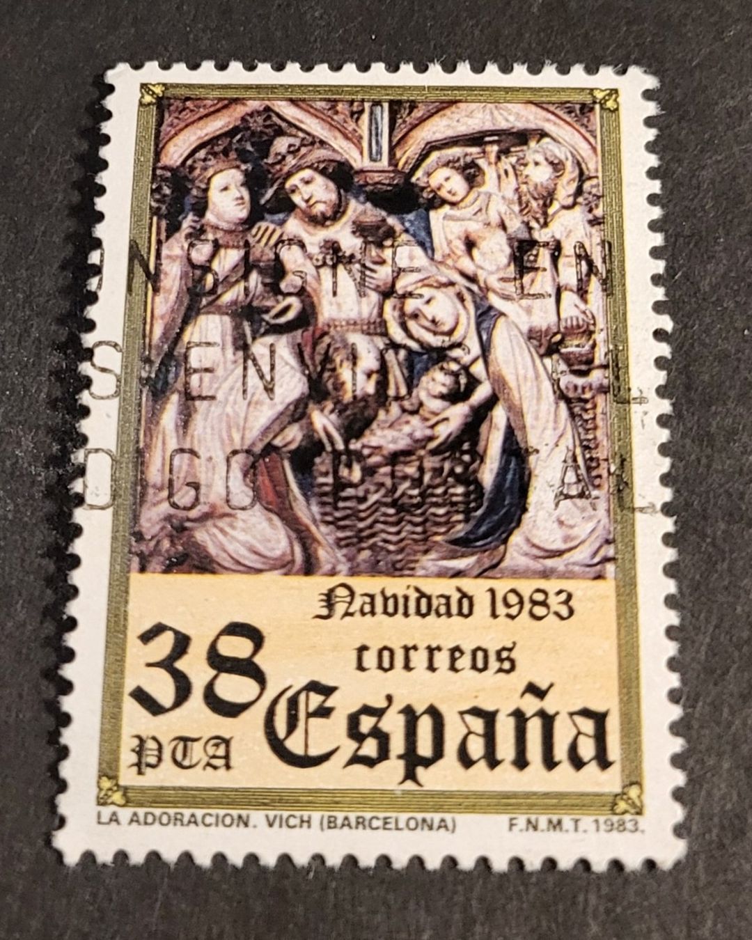 Tutti i francobolli: Spanien 1983 briefmarke – Usato da St Gallen venduto da Stampsalshobby