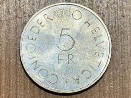 5 Franken Gedenkmünze 1963 – 100 Jahre Rotes Kreuz (Silber)
