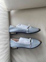 MUST HAVE - edler Damenschuh mit Perle, silber, 39