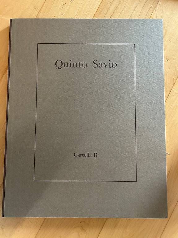 Libri: Quinto Savio "Cartella B" Kunstmappe – Nuovo e nell'imballaggio originale da Zug venduto da HelenOL