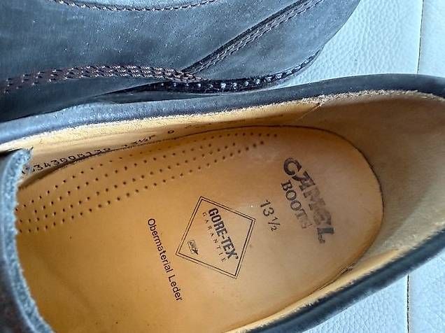 Scarpe da uomo: Camel Boots dunkelbraun Gr. 13 1/2 – Usato da Rorschacherberg venduto da Sambia23 1
