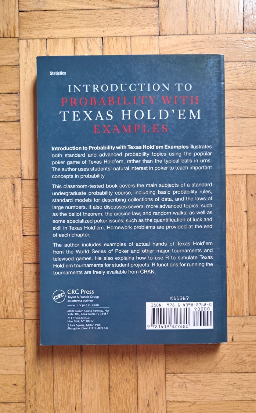 Bücher: Introduction to probability with Texas Hold'em. – Gebraucht aus Zürich von nic_dgn5 3