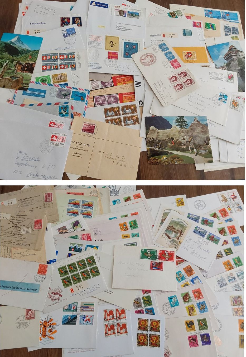Alle Briefmarken: Über 6 kg CH Bedarfsbriefe, Postkarten, FDCs etc. – Gebraucht aus Münchwilen AG von Nesar 4