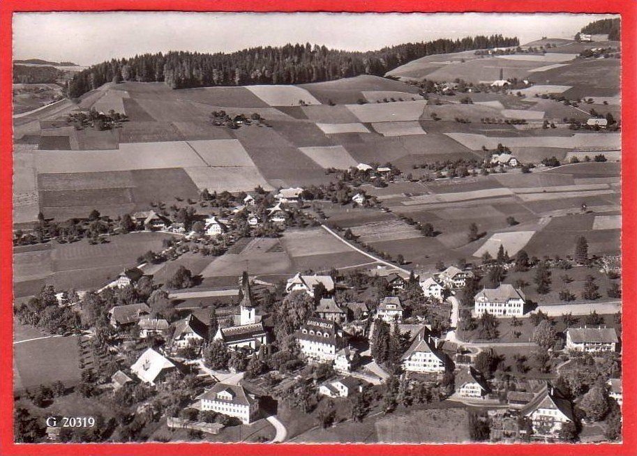 Cartoline postali: BIGLEN, GROSSFORMAT, FLUGAUFNAHME ? – Usato da Grüningen venduto da Kartenlaube