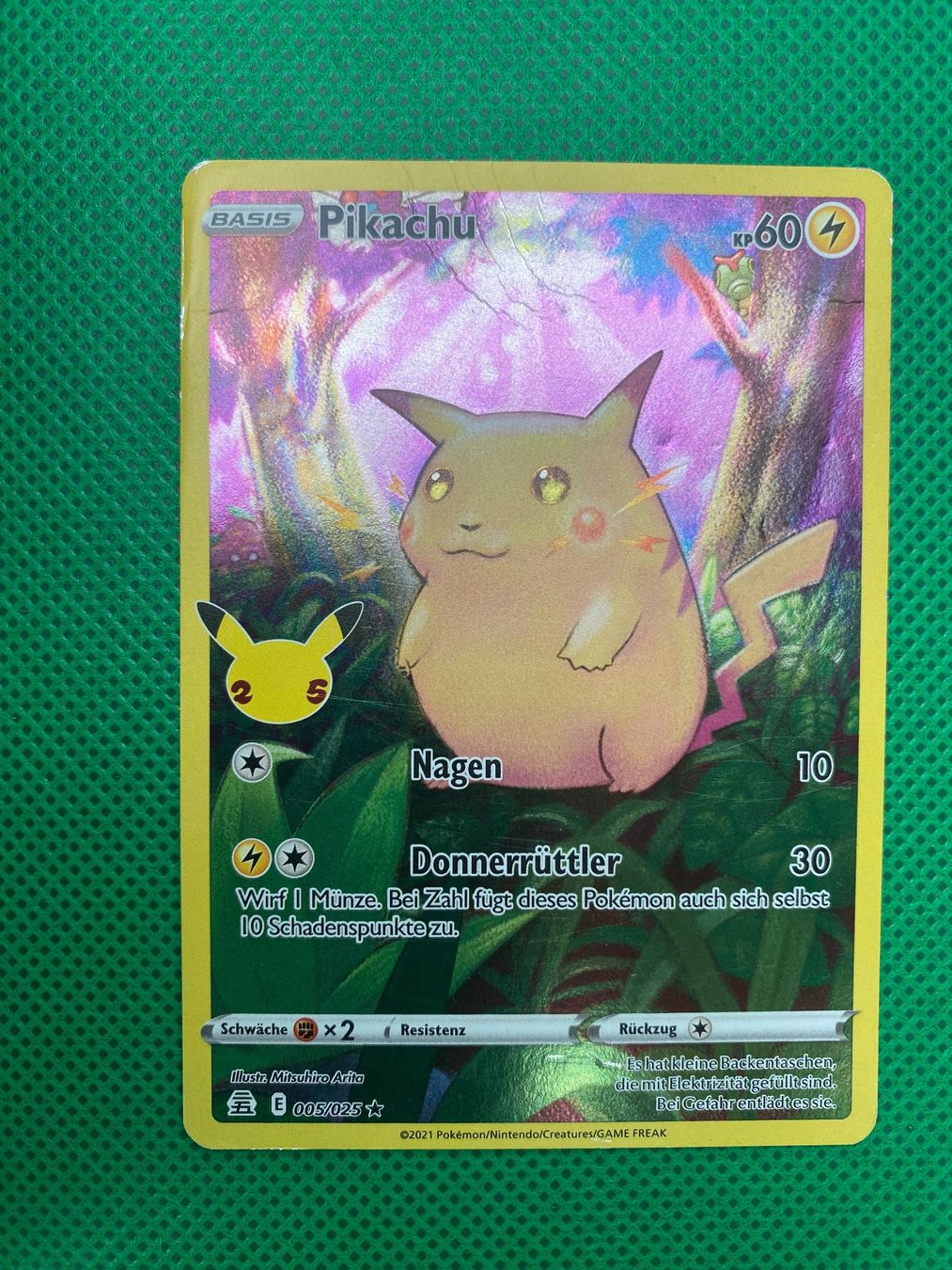 Pokémon Sammelbilder & Trading cards: Pikachu (CEL 005) – Gebraucht aus Wermatswil von finest112