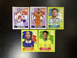 WM Panini 5 Stickers