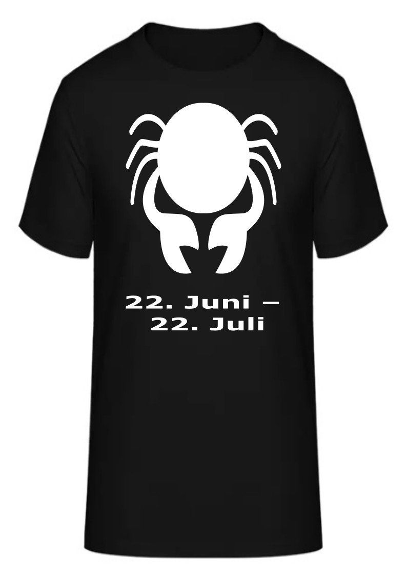 T-shirt: T-Shirt Sternzeichen Krebs – Nuovo e nell'imballaggio originale da Zürich venduto da HarlacherIT