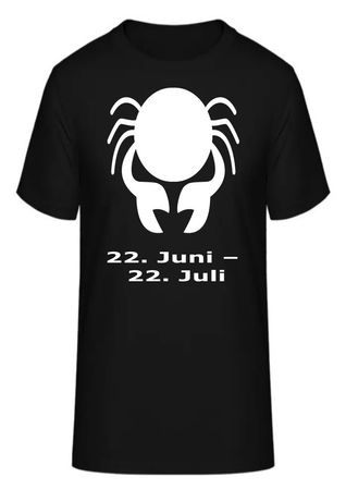T-Shirt Sternzeichen Krebs