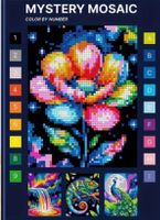Malbuch-Mystery Mosaik-Tiere-Blumen-kreative Kunst-Limitiert