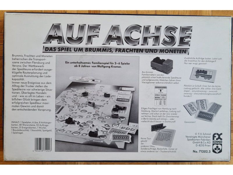 Spiele: Brettspiel "Auf Achse", Erstauflage – Gebraucht aus Zürich von Desmond01 1