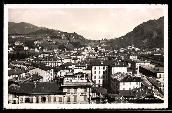 Cartoline postali: AK Chiasso, Panorama – Usato da Berlin venduto da bartko-reher