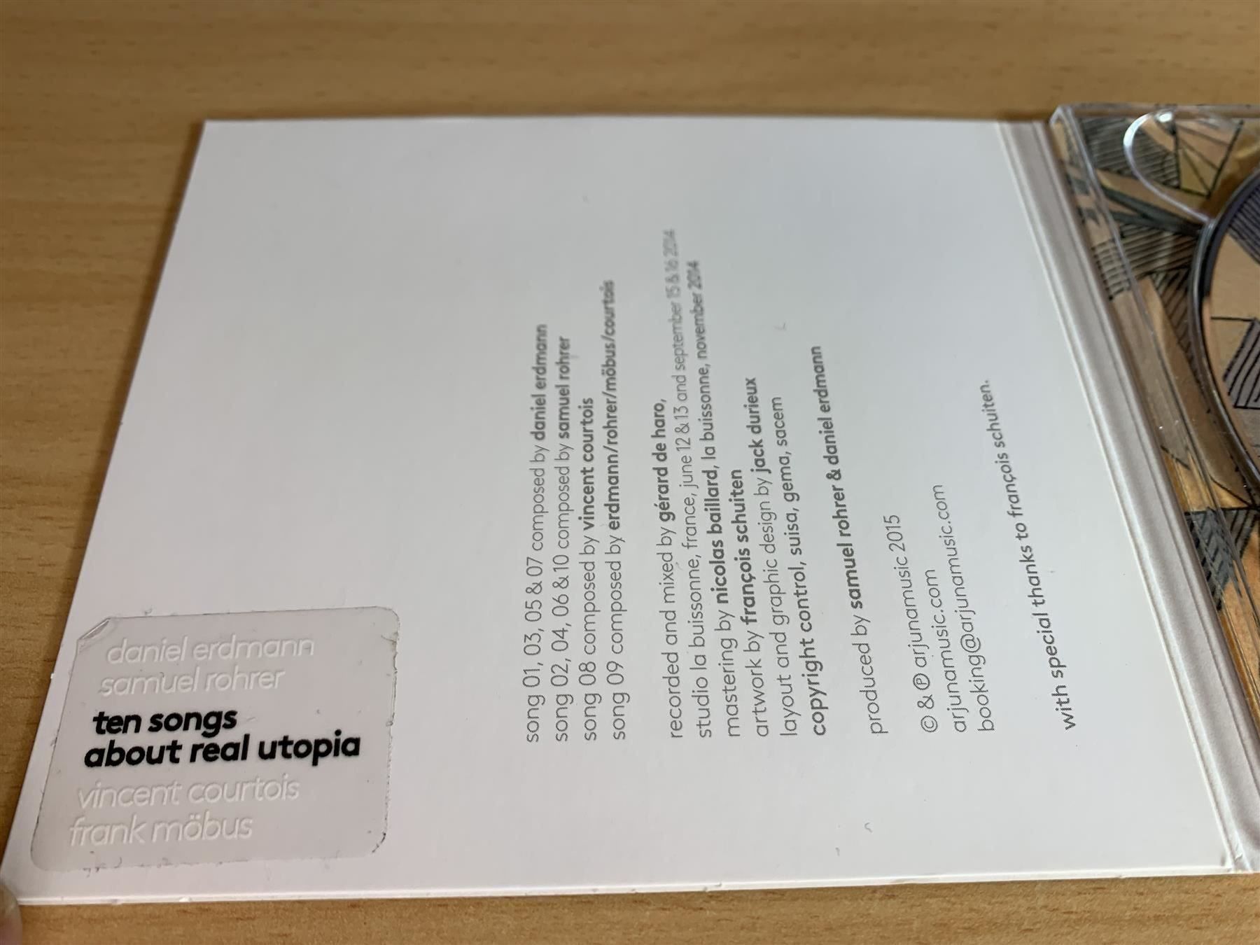 CDs: Ten Songs About Real Utopia - Erdmann – Gebraucht aus Rikon im Tösstal von Alpenmutz 2
