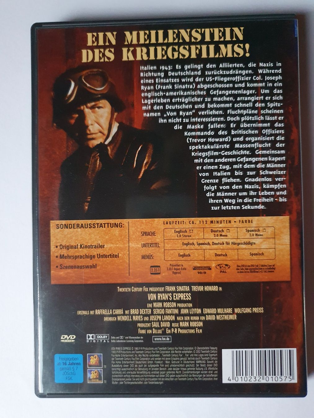 Tutti i DVDs: DVD Von Ryan's Express (1965) - Frank Sinatra – Usato da St. Margarethen TG venduto da Schachmatt 1