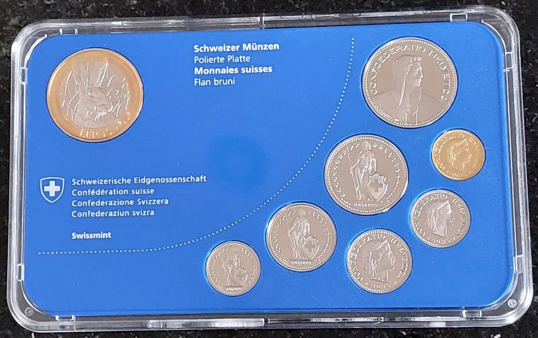 Tutti le monete: CH - Münzsatz 2020 pp – Nuovo e nell'imballaggio originale da Arch venduto da moneyswiss 3