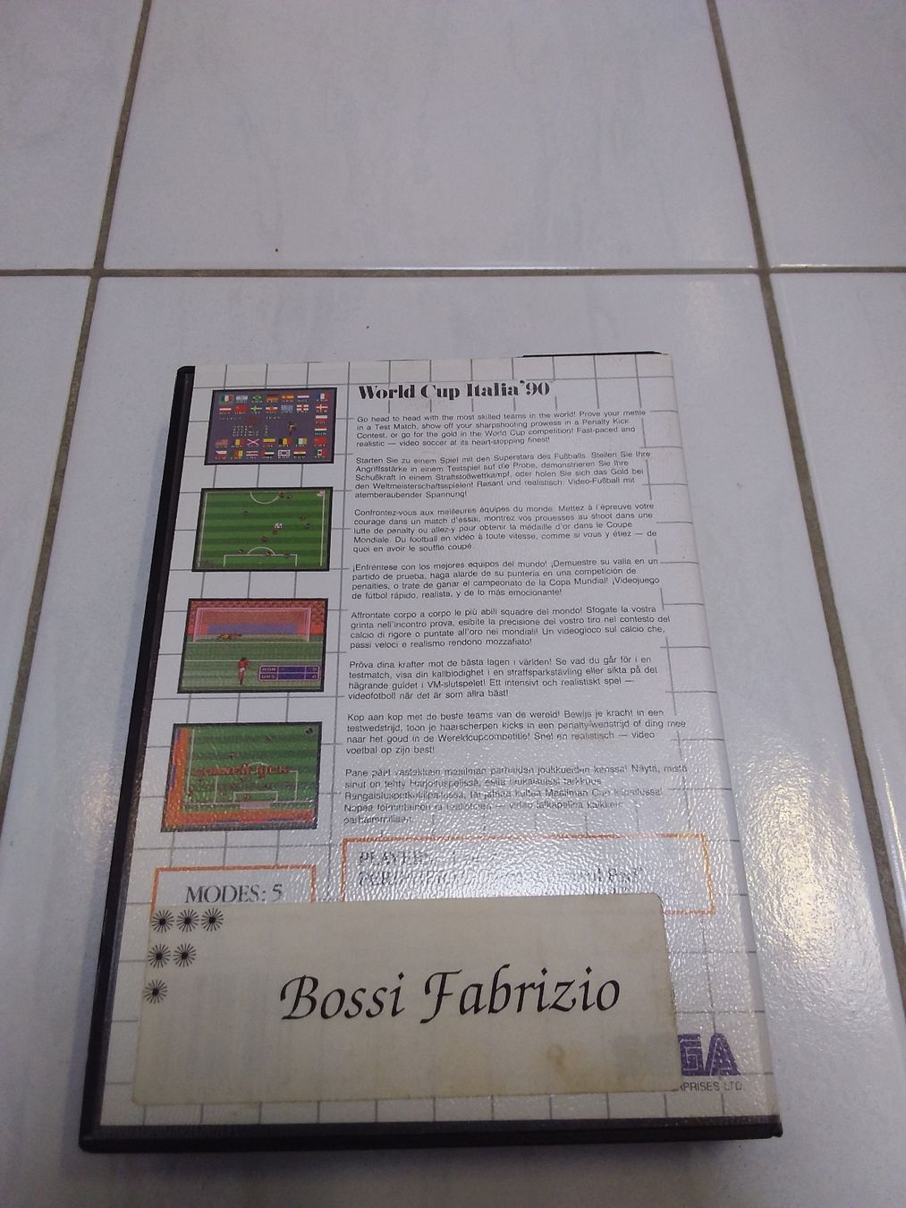 Sega Giochi: Sega Master System World Cup Italia 90 – Usato da Ligornetto venduto da Gurzo 1