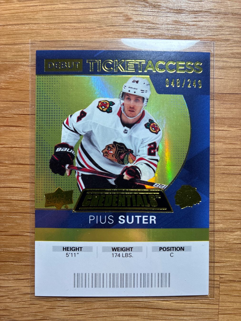 Panini Cartes à collectionner: Upper Deck Credentials Pius Suter /249 – D'occasion à Wangenried par Garagara