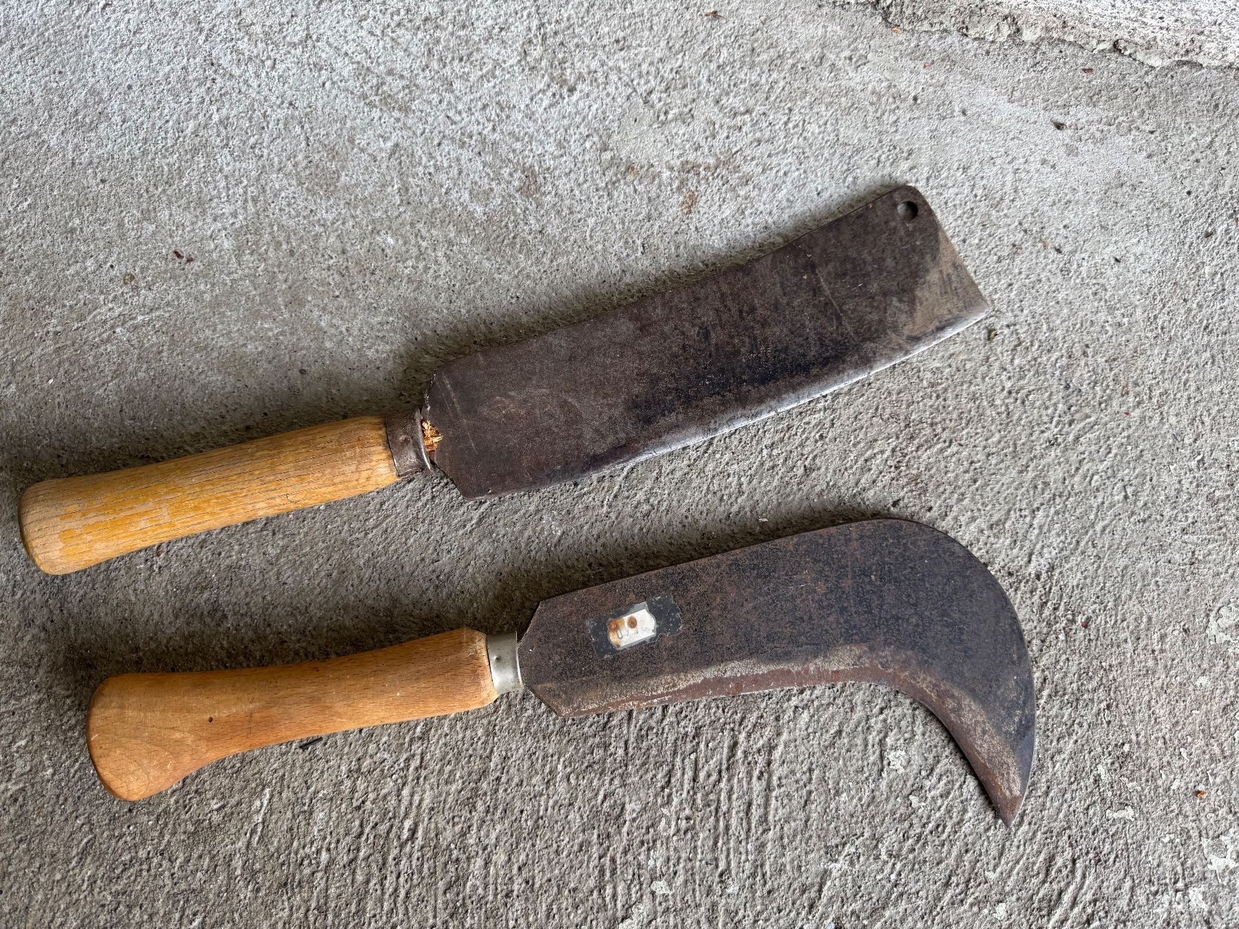 Besteck: 2 x Altes Metzgerbeil Haumesser – Gebraucht aus Frauenfeld von difi67