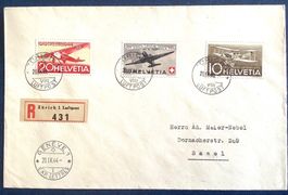 1944 / R - Brief / Flugpost -  Genéve - Basel