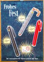 Vintage: Knirps Reklame Werbeplakat (III), um 1955