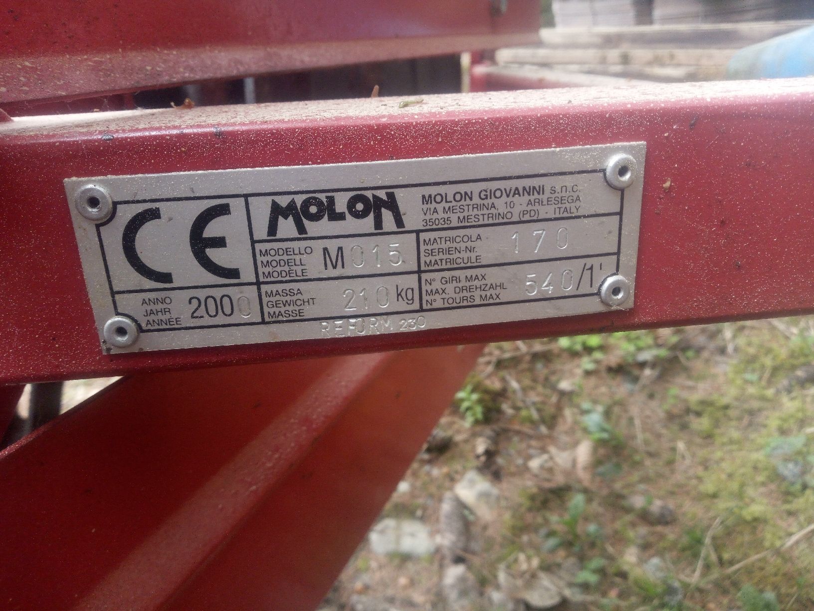 Raccolta foraggio grezzo: Bandheuer Molon – Usato da Horboden venduto da 1999patris 3