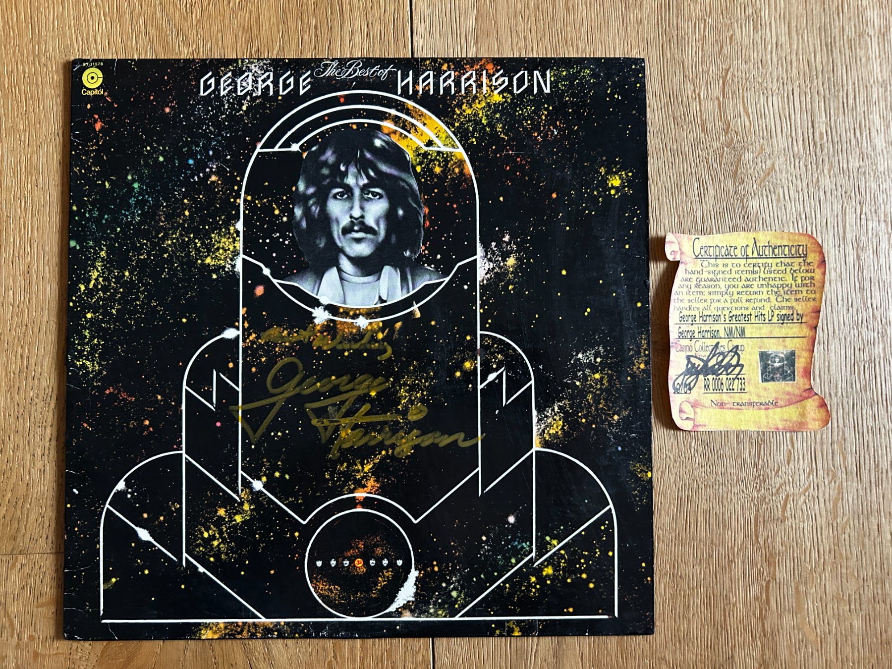 Autografi: Autogramm LP Vinyl George Harrison selten – Usato da Steinach venduto da Jaguare1961