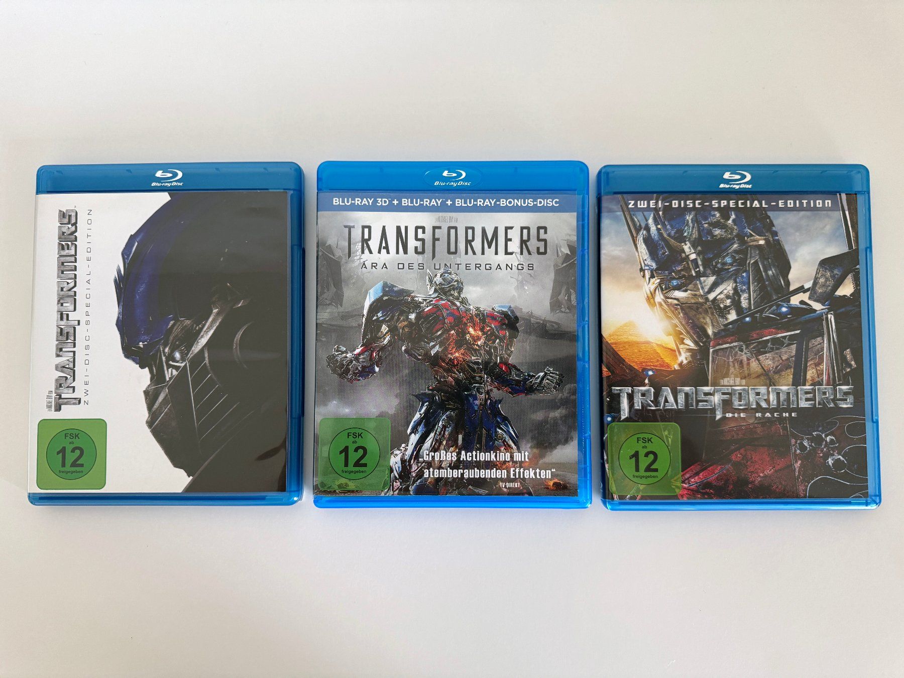 Tutti i DVDs: 3 Transformers Blu-ray Filme Set - Bluray – Usato da Neuheim venduto da vnetz