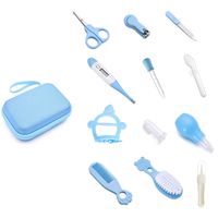 12-teiliges Babypflege Set mit Etui - Blau