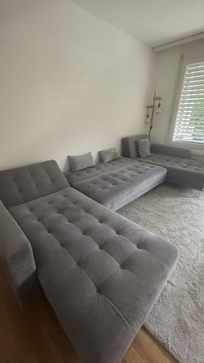 Divani: 5 Seater U-Shaped Modular Velvet Sofa – Usato da Stallikon venduto da F_K_25 5