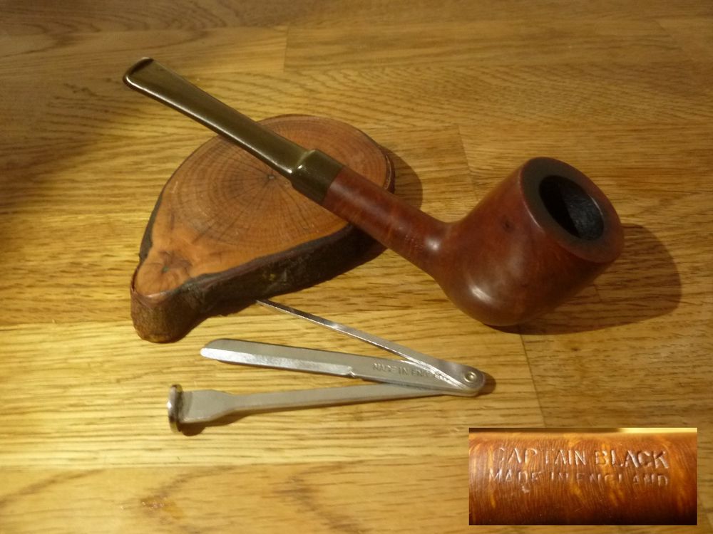 Schöne Tabakpfeife Captain Black England Set mit Stopfer (Gebraucht) in ...
