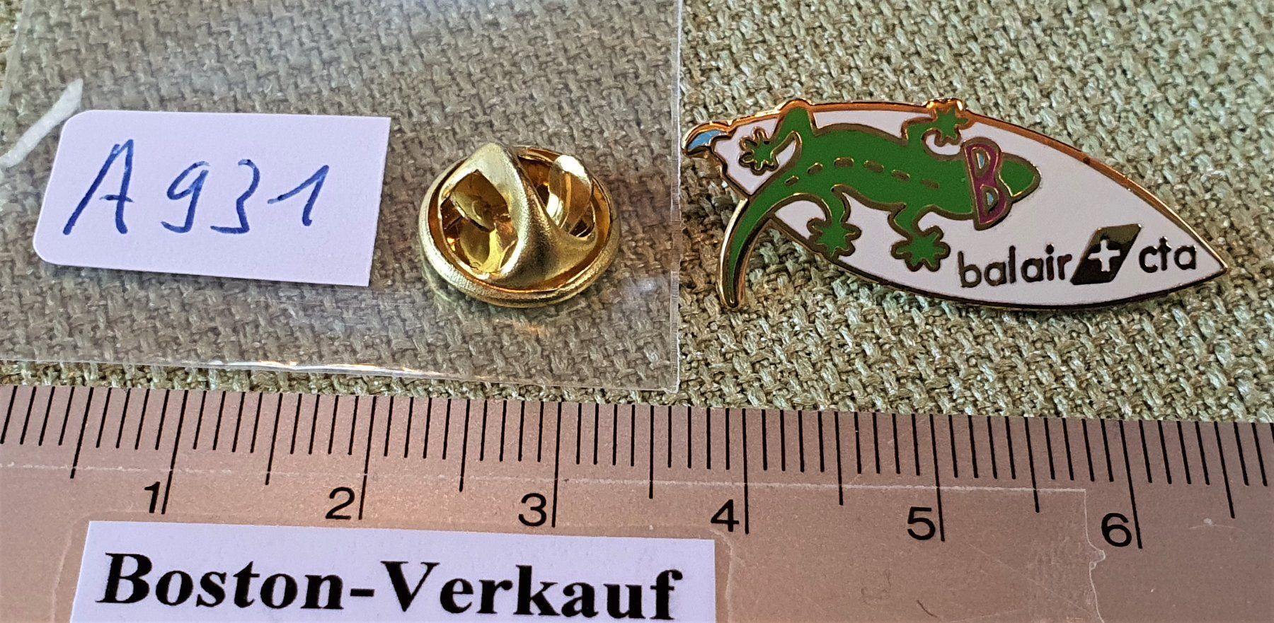 Placchette & Badge: A931 - Pin Balair CTA Schweiz – Usato da Reinach BL venduto da Boston-Verkauf 2