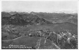 Monte Generoso vista sul lago di comò gruppo del Bernina TI