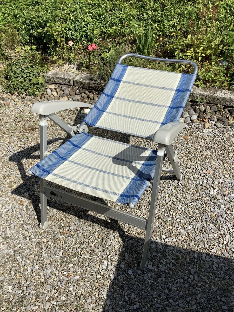 Gepflegter Dukdalf Campingstuhl mit Armlehnen (Gebraucht) in Zrich fr CHF  45  nur Abholung auf Ricardo kaufen