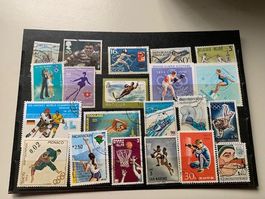 1 lot timbres-poste thématique sports divers