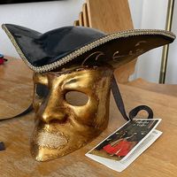 Masque du Carnaval de Venise de style tricorne.