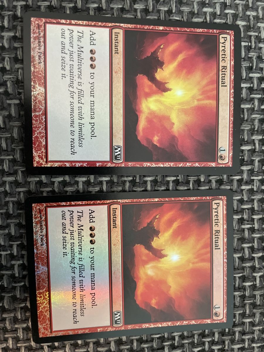 Magic The Gathering Carte collezionabili: Magic: The Gathering - Pyretic Ritual - Foil, 2Stk – Usato da Rheinfelden venduto da tvi_ghr7