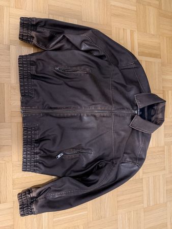 Lederjacke dunkelbraun Grösse M gebraucht