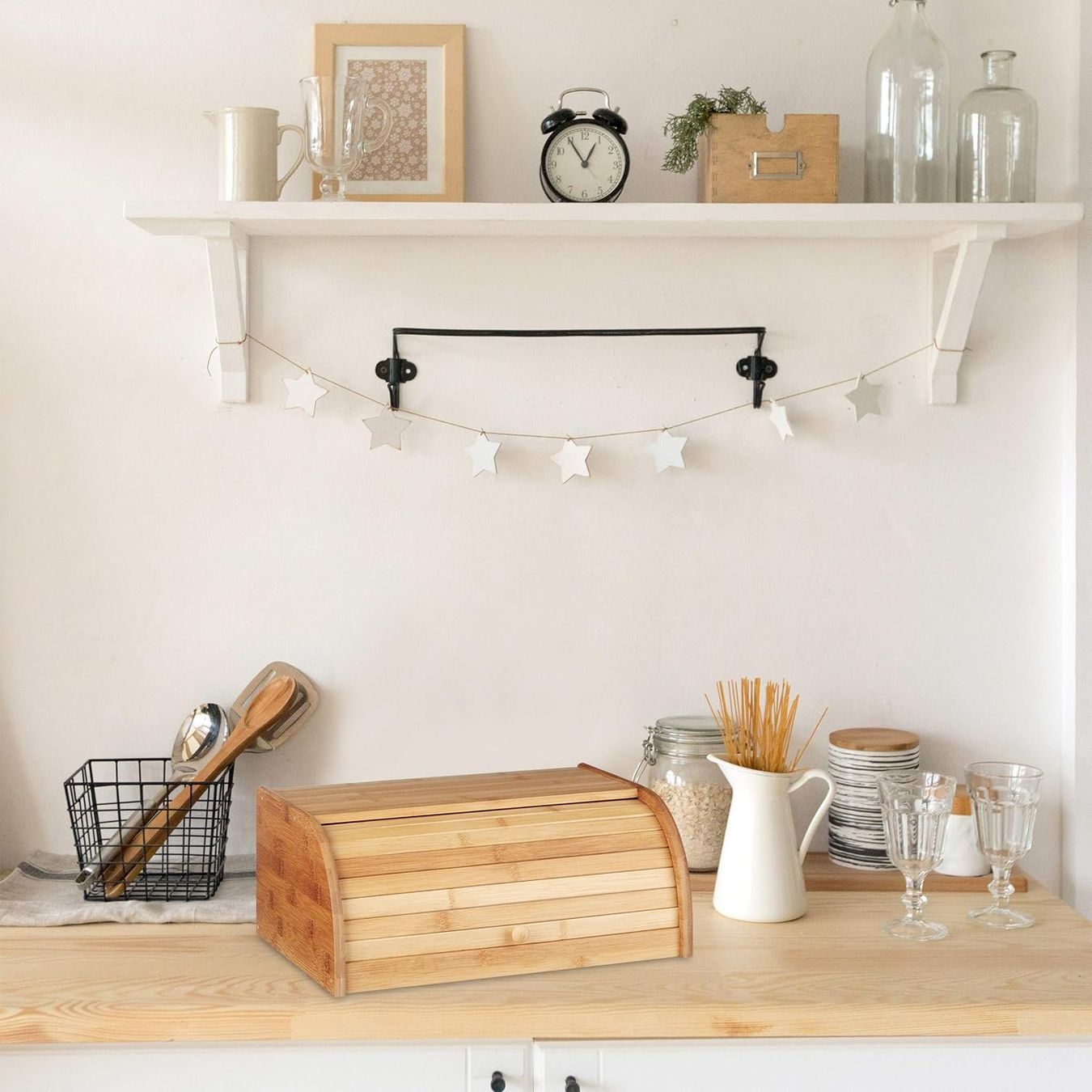 Behälter & Ähnliches: Brotkasten Bambus Holz mit Rollklappe – Neu und originalverpackt aus Genève von Top-Trend 2