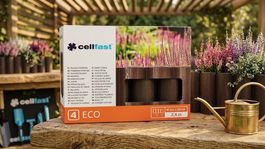 Cellfast Gartenpalisade 2,4m, 4/ECO braun