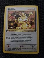 Pokemon Karte Meowth - 62/82 1. Edition Team Rocket