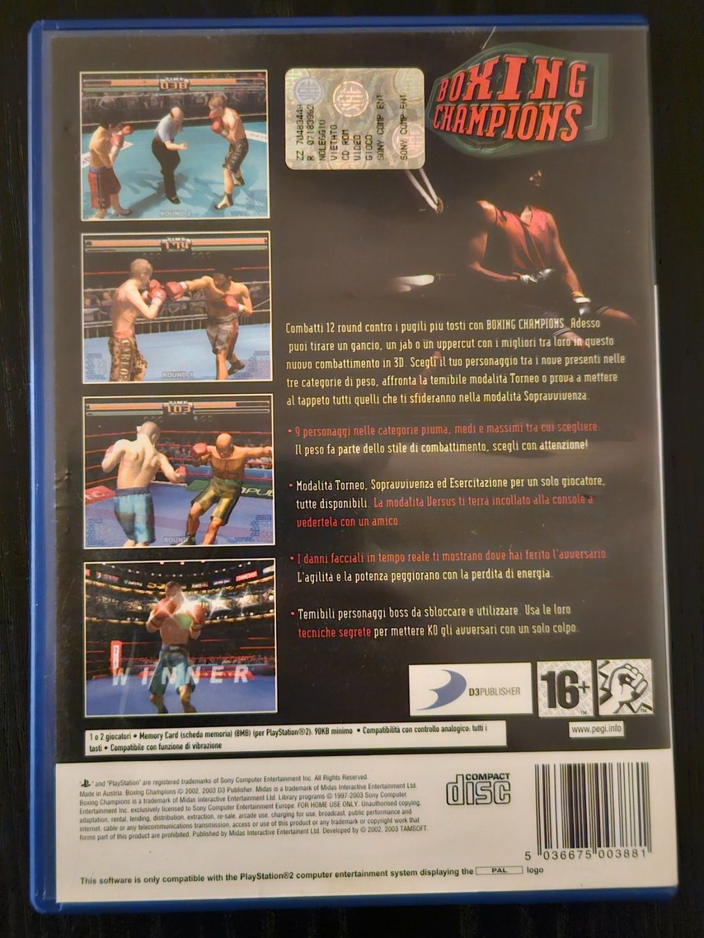 Sony Giochi: Boxing Champions (PS2) – Usato da Zürich venduto da sodamnme 2