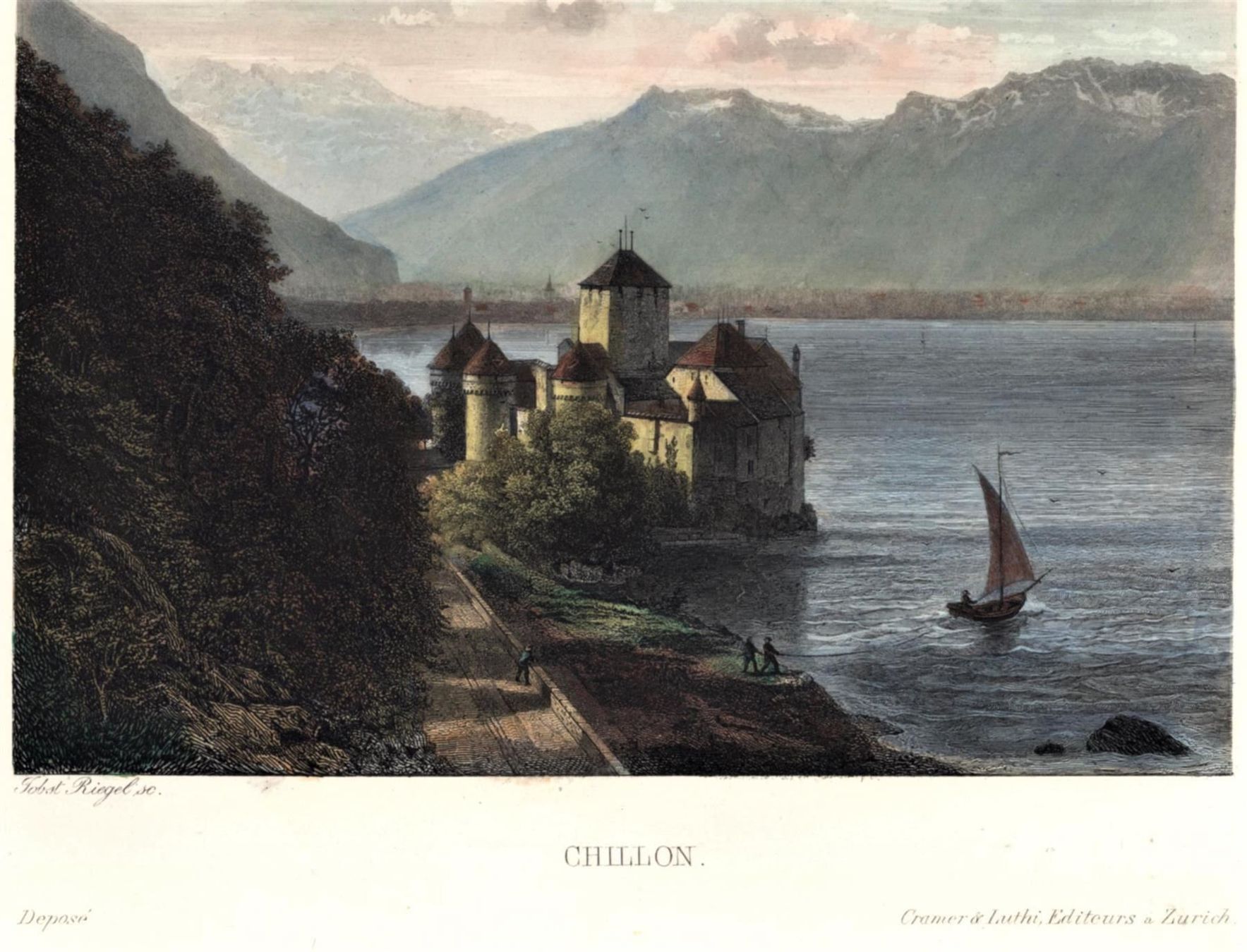 Incisioni: Chillon Stahlstich von Riegel – Usato da Rafz venduto da Helvet32 1
