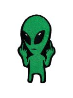 Alien „Fuck Off“  Stickpatch – 3D-Aufnäher – neu